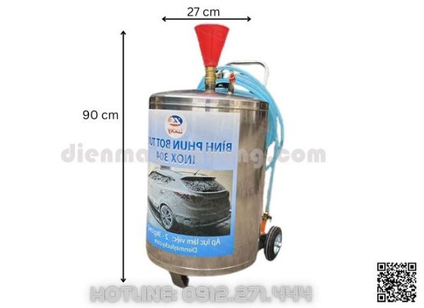 Bình bọt tuyết dung tích lớn 40 lít với khả năng xịt rửa mạnh mẽ