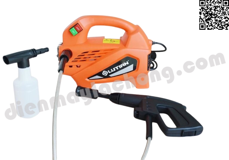 Máy rửa xe Lutian LT-210G sở hữu thiết kế nhỏ gọn, hiện đại