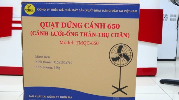 Quạt đứng công nghiệp Wing chất lượng, bền bỉ, tiết kiệm điện năng